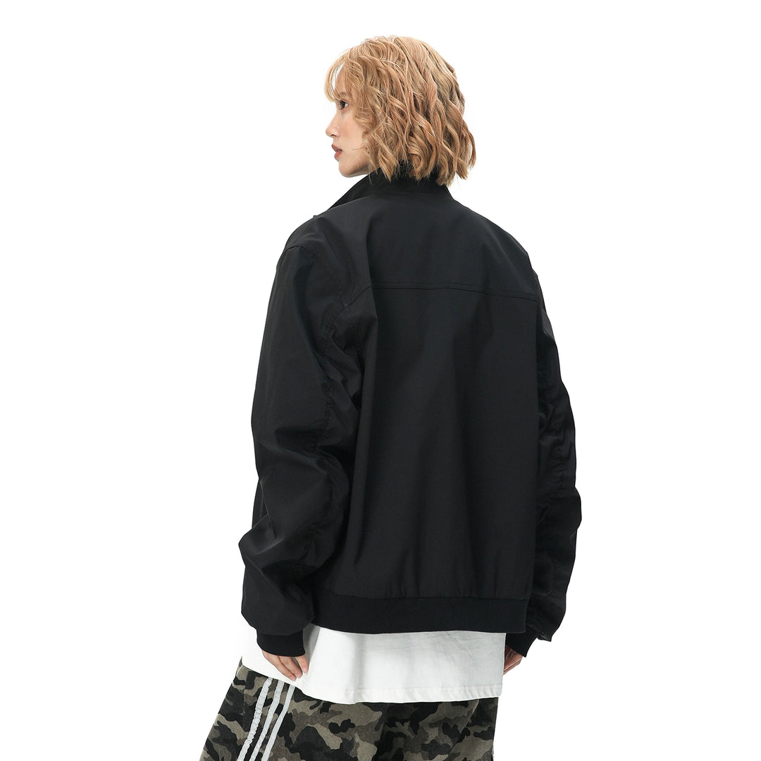 Retro Stand Collar Coach Jacket