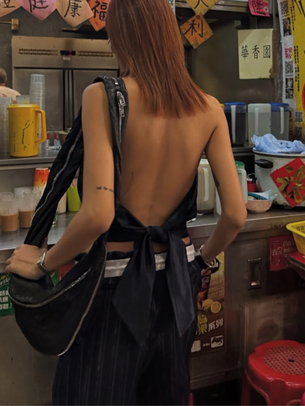 V-Neck Letter Print Sleeveless Tank Top