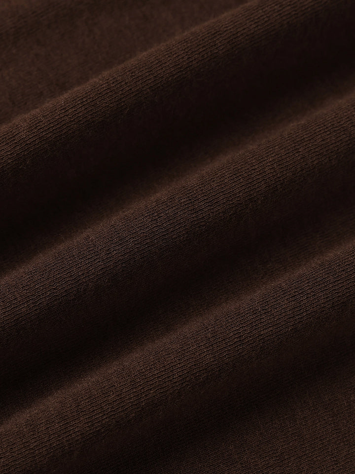 Basis Lange Mouw Mock Neck T-Shirt 