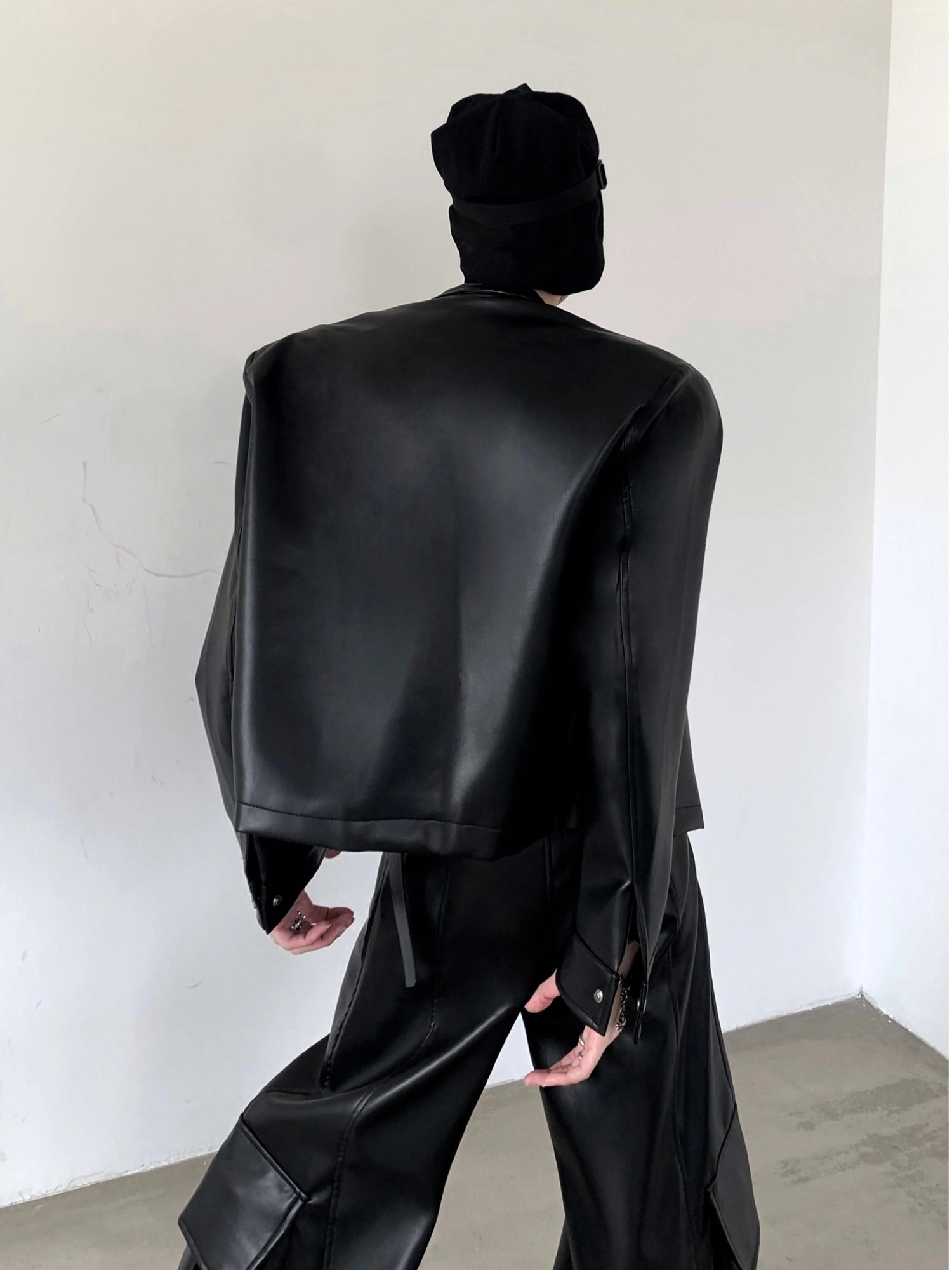 Oversized Motorcycle Leather Jacket