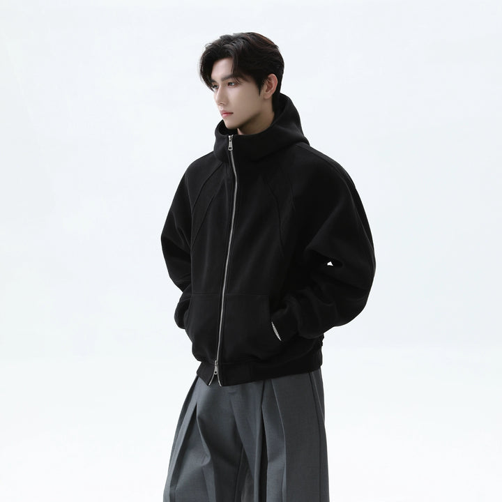 Oversized Raglan Sleeve Hooded Sweatshirt