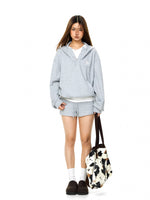 Waffle Knit Hoodie and Shorts Set 5