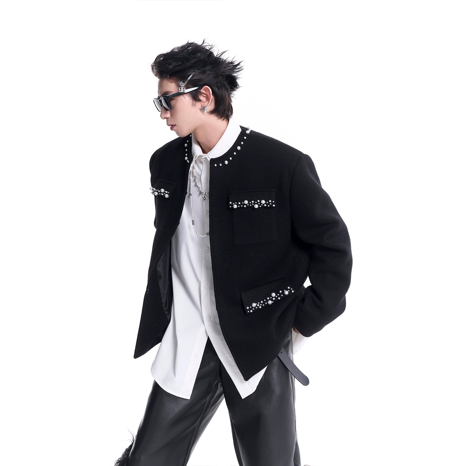 Embroidered Pearl Jacket