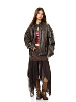 Retro Matte PU Leather Zip Jacket 4