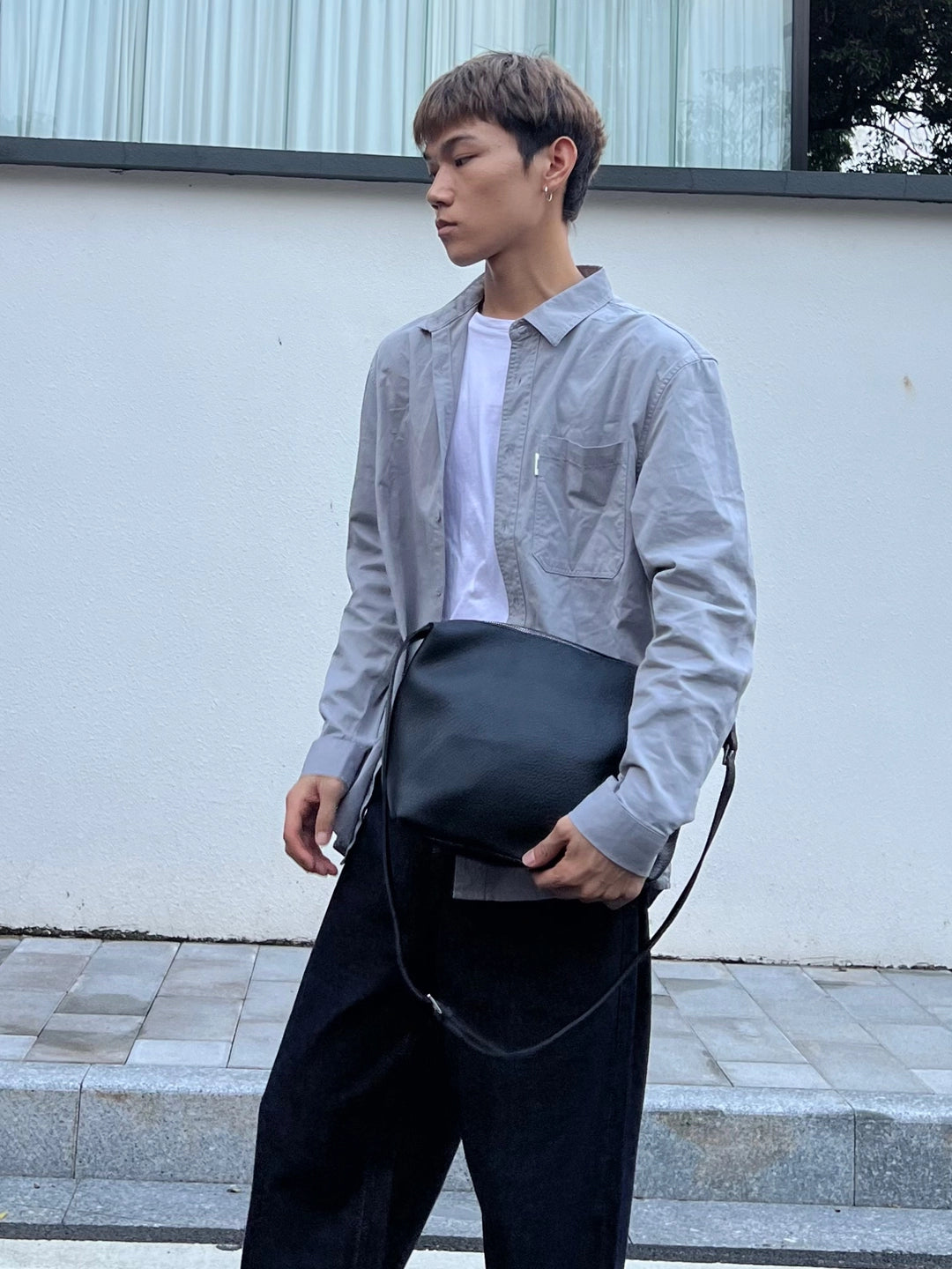 Retro Deri Tek Omuzlu Çapraz Askılı Tote Çanta 