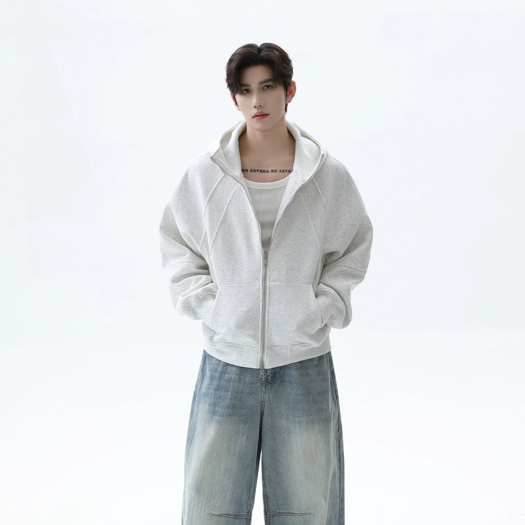 Oversized Raglan Sleeve Hooded Sweatshirt