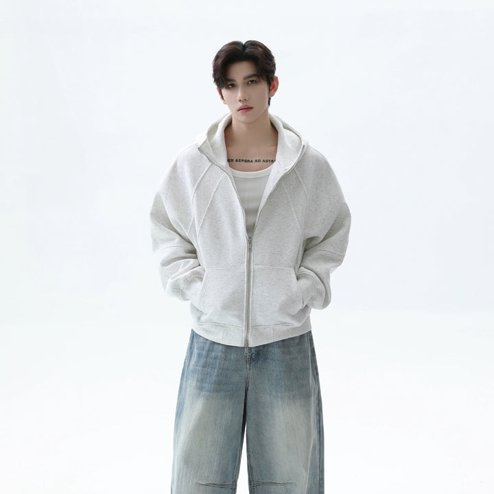 Oversized Raglan Sleeve Hooded Sweatshirt