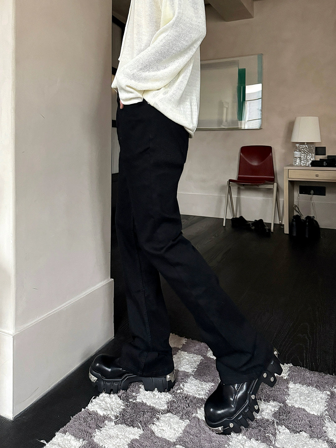Slim Fit Vintage Flared Pants