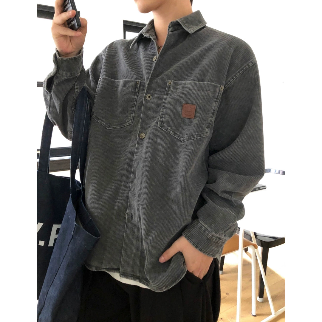 Corduroy Long Sleeve Casual Shirt