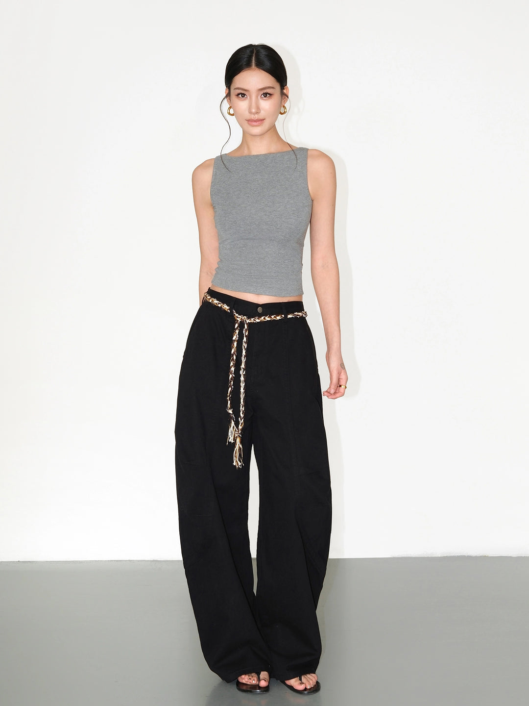 Loose Wide-Leg Workwear Jeans
