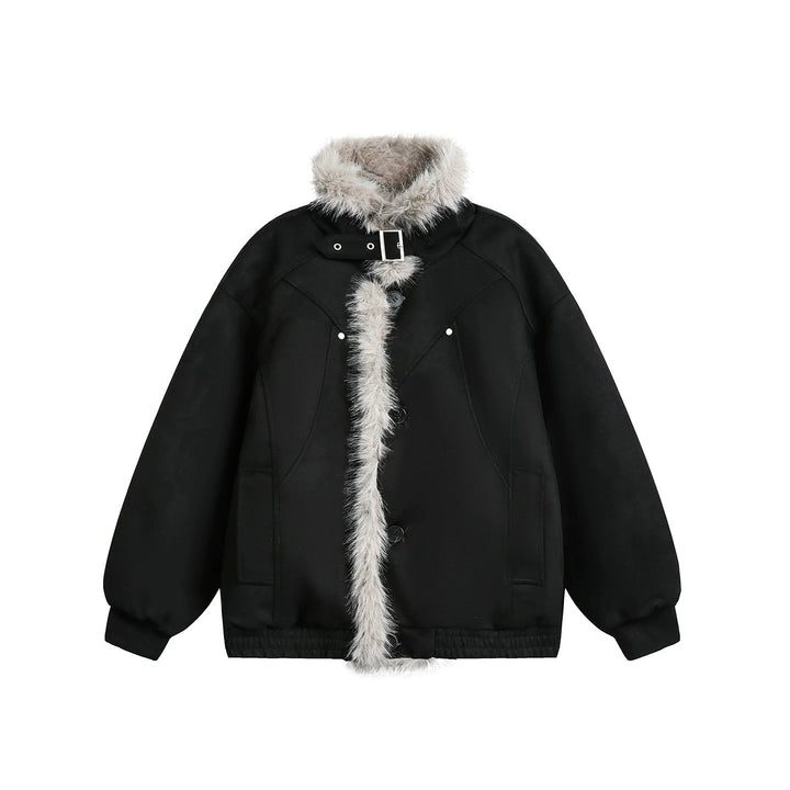 Retro Suede Winter Fleece-gevoerde Jas 