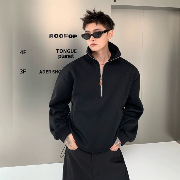 Half-Zip Loose Fit Commuter Sweatshirt