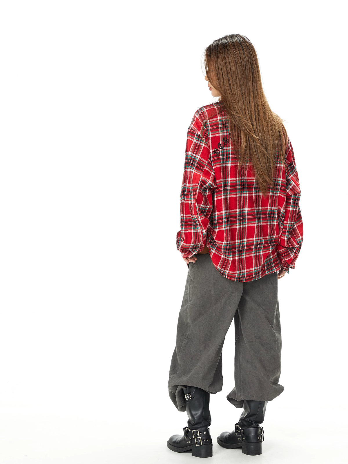 Plaid Button-Down Long Sleeve Casual Shirt 4