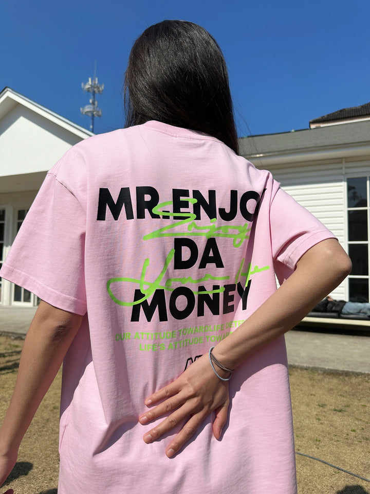 グラフィティレター印刷ショートスリーブTシャツ 