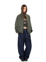 Wide-Leg Belted Pleated Waist Pants 5