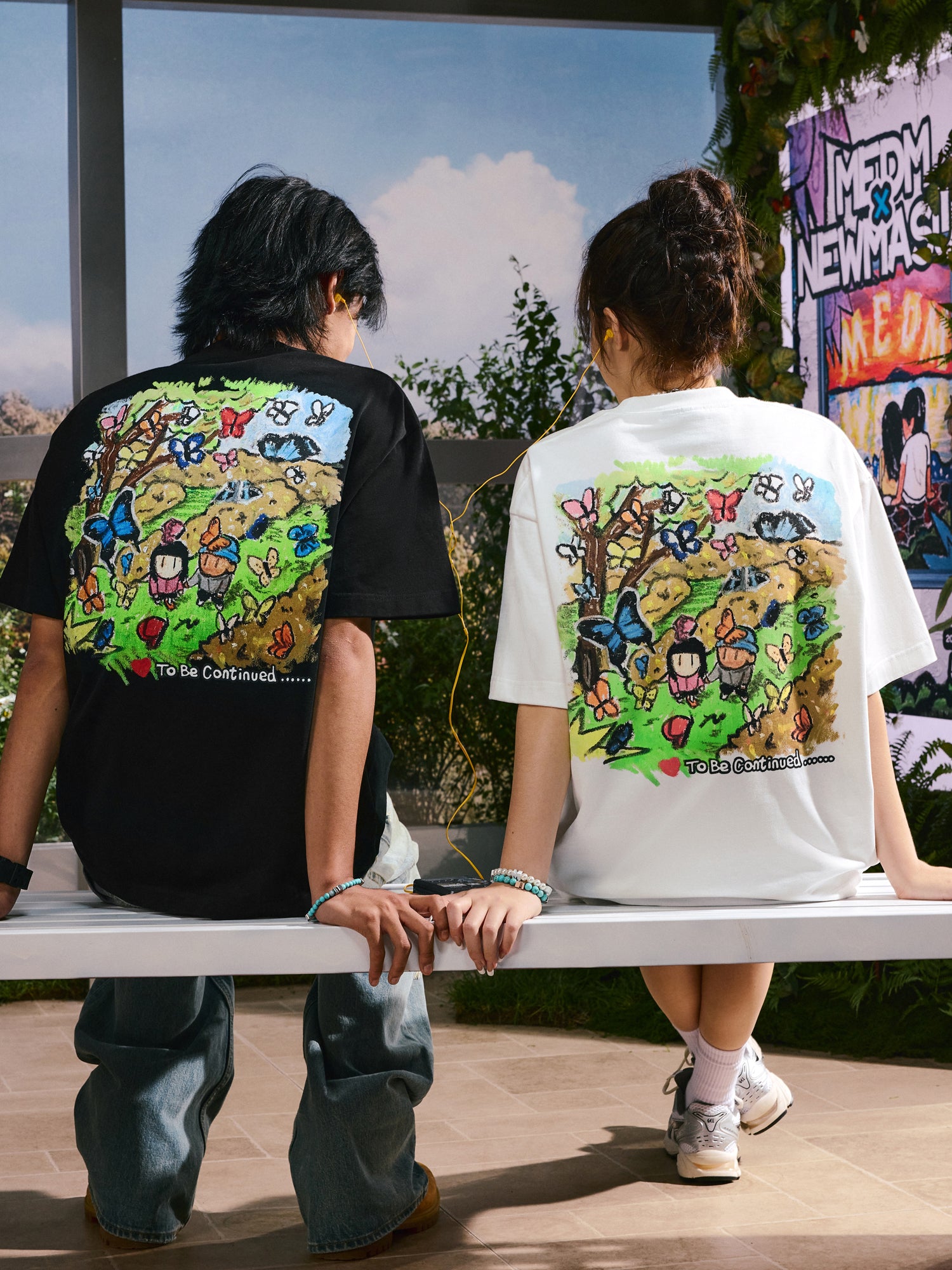 Butterfly Graphic Short Sleeve T-Shirt