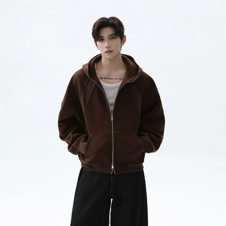 Oversized Raglan Sleeve Hooded Sweatshirt