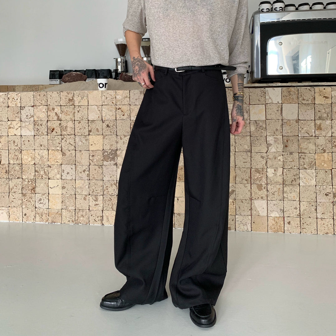 Retro Loose Fit Deconstructed Pants