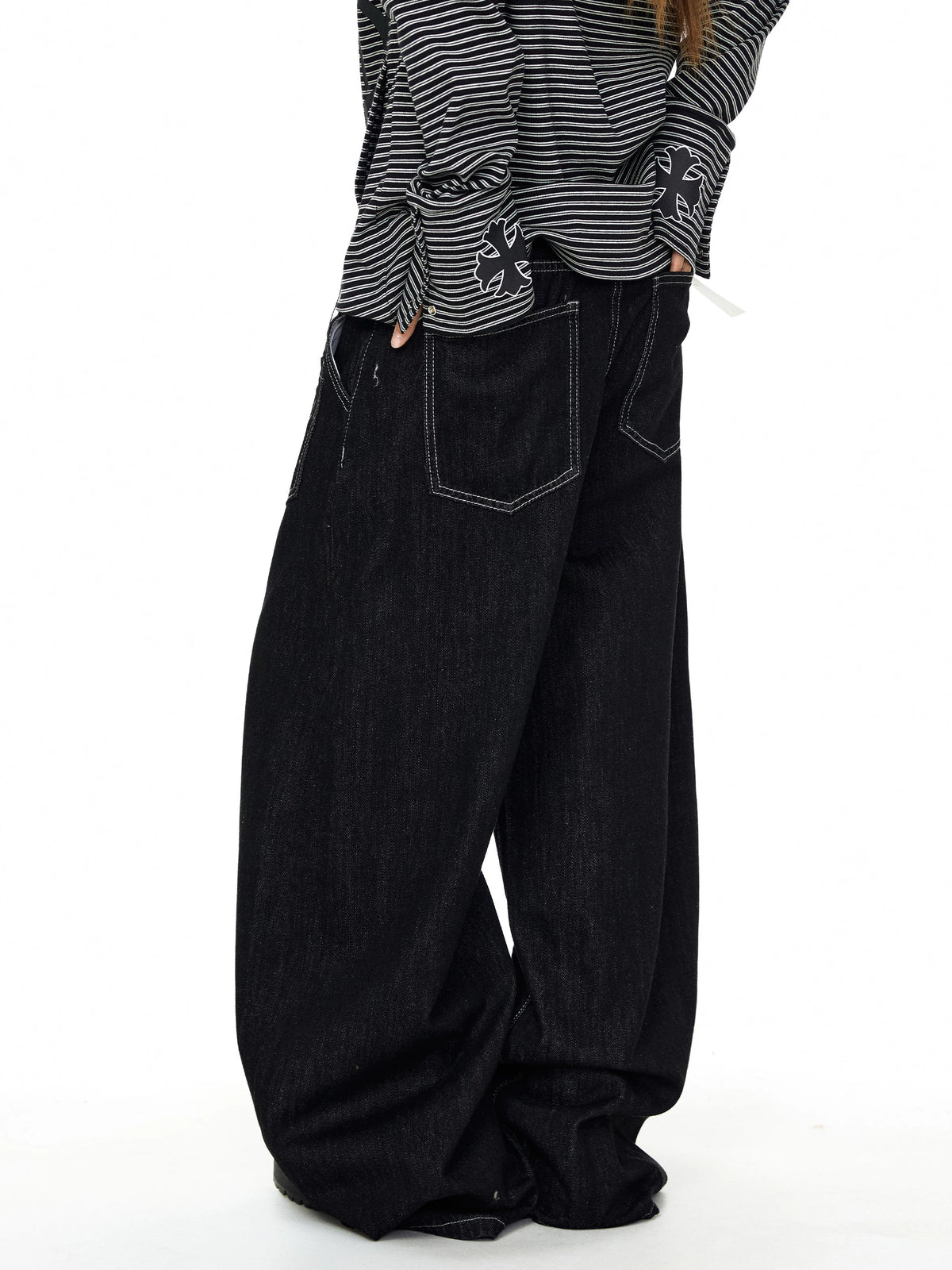 Graffiti Print High Waisted Wide Leg Pants 2