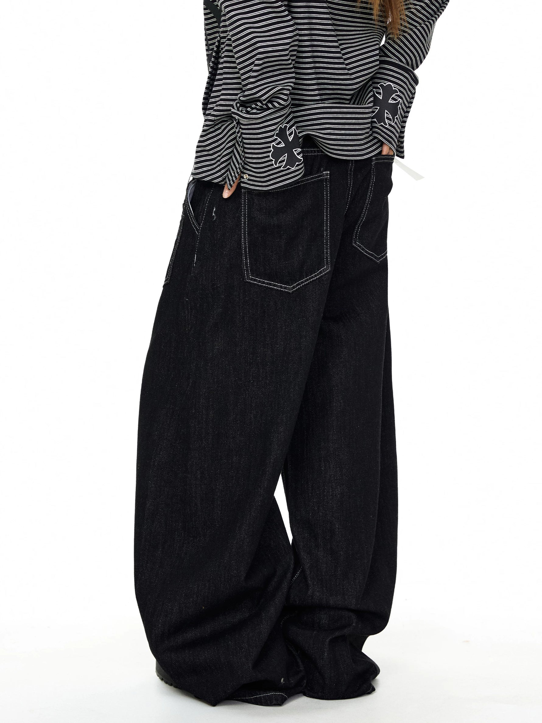 Graffiti Print High Waisted Wide Leg Pants 2