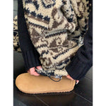 Fleece Wide-Leg Patterned Winter Pants 4