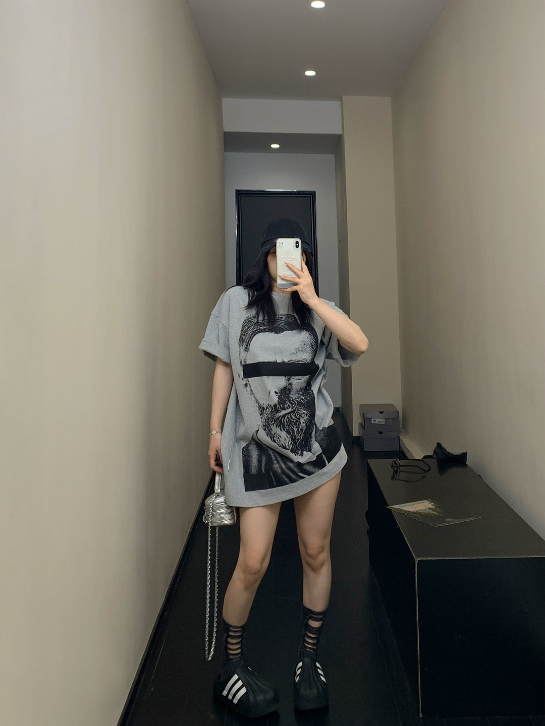 Oversized Sketch Portrait T-shirt