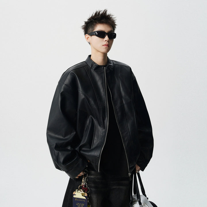 Leather Deconstructed Motorcycle Jacket