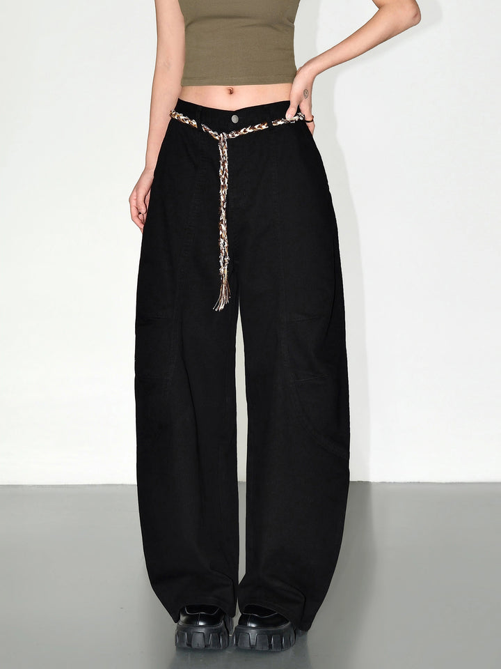 Loose Wide-Leg Workwear Jeans