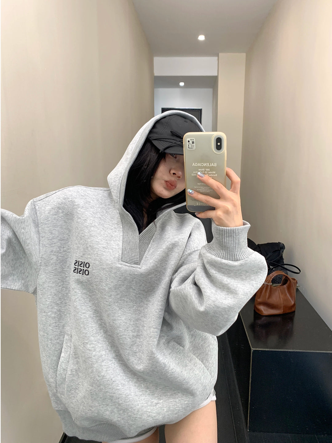 Relaxed Fit Hooded Pullover