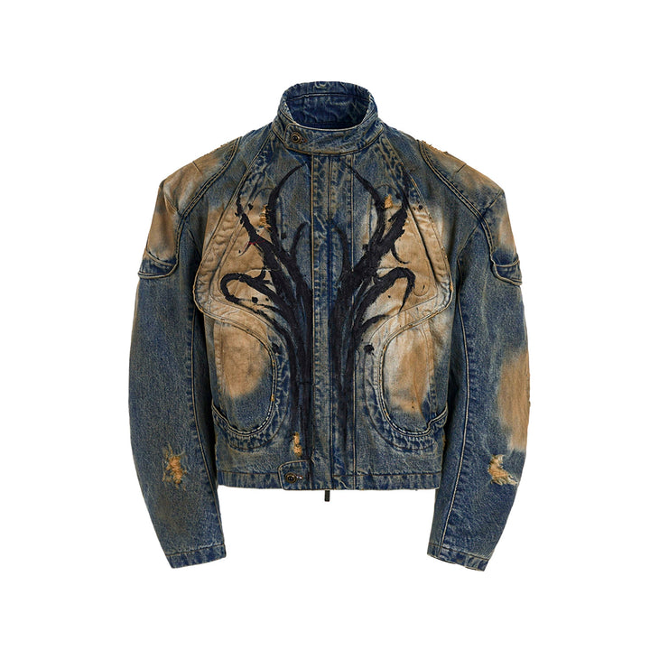 Distressed Hand-Painted Suit