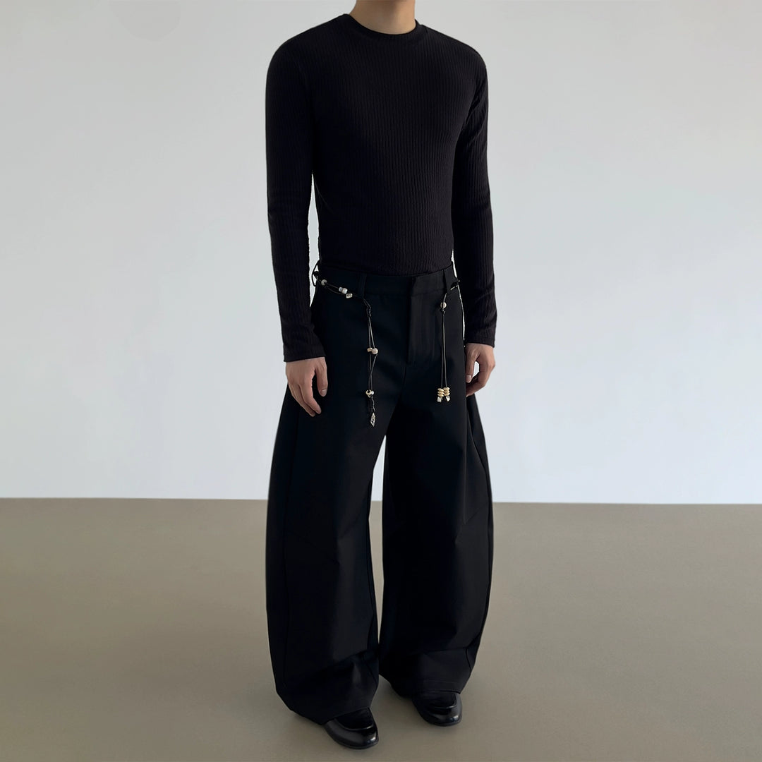 Wide Leg Loose Fit Casual Pants