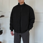 Stand Collar Cotton Zip Jacket 2