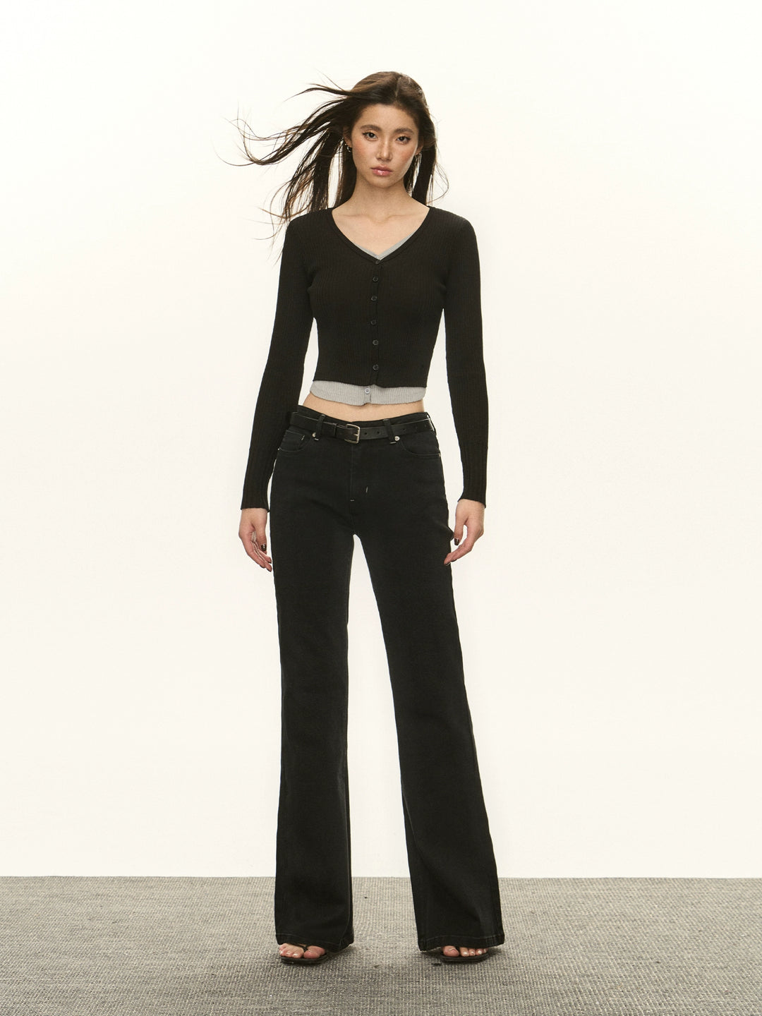 Retro Flared Wide-Leg Jeans Broek 