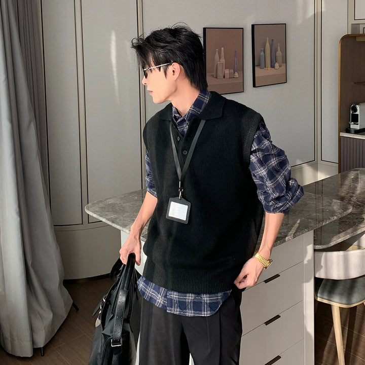 Loose Knit Sweater Vest