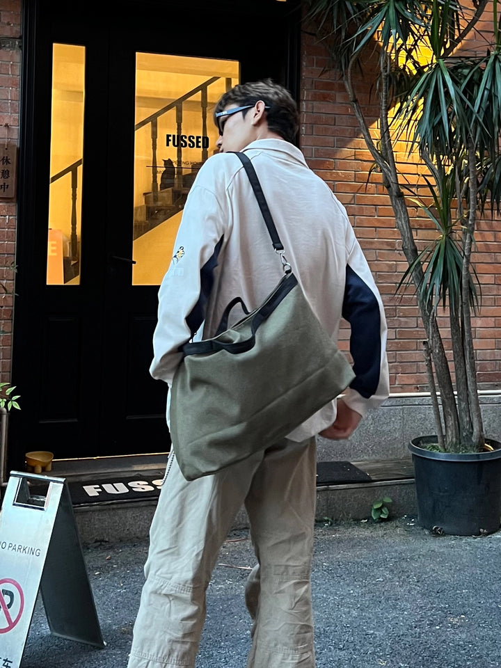 Borsa a tracolla hobo in tela per pendolari 