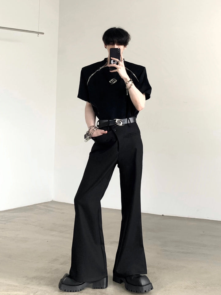 Pantaloni deconstructed multi-uso a gamba dritta svasata 