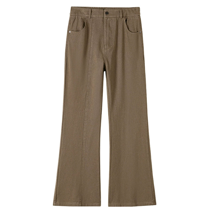 Deconstructed Flared Slim Denim Pants