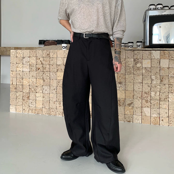 Retro Loose Fit Deconstructed Pants