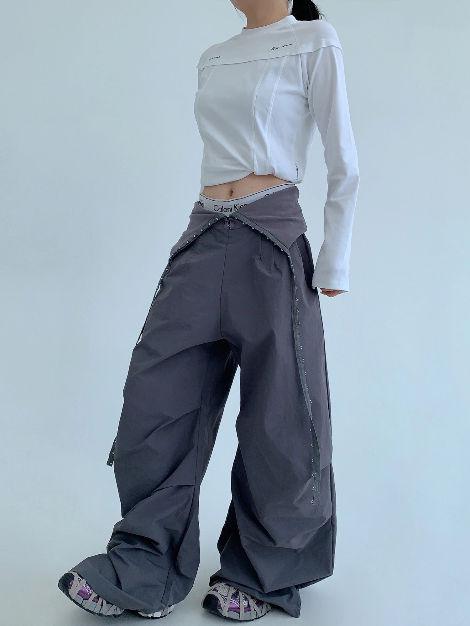 Pantaloni Paracadutisti a Gamba Larga Quick-Dry 