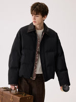 Paisley Trim Puffer Jacket with Collar 5