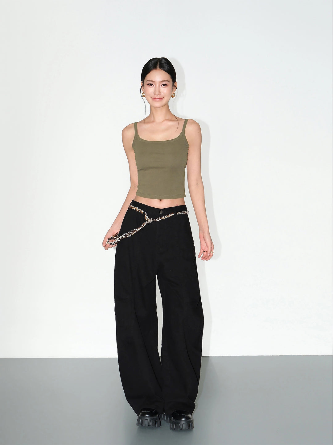 Loose Wide-Leg Workwear Jeans