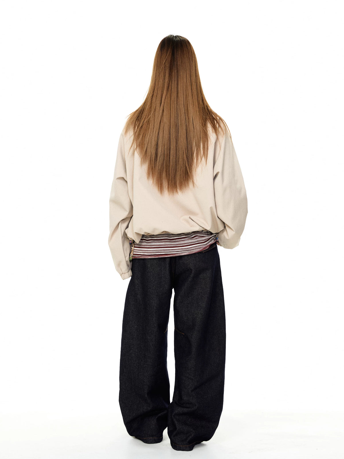 Ethnic Patchwork Collar Zip Work Jacket 4