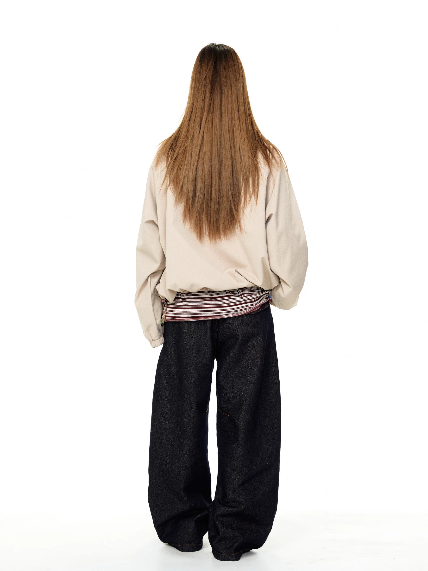 Ethnic Patchwork Collar Zip Work Jacket 4