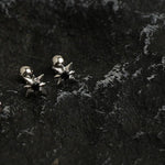 Octagonal Star Zircon Stud Earrings