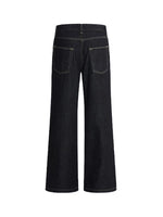 Wide Leg Raw Denim Jeans Pants 4