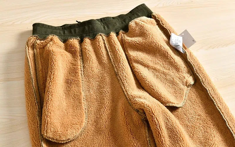 Outdoor Fleece Sherpa Drawstring Sweatpants