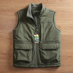 Outdoor Padded Velvet Vest Coat