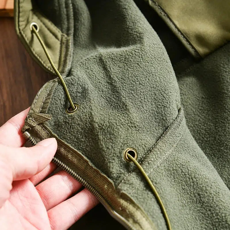 Outdoor Velvet Waterproof Hooded Jacket