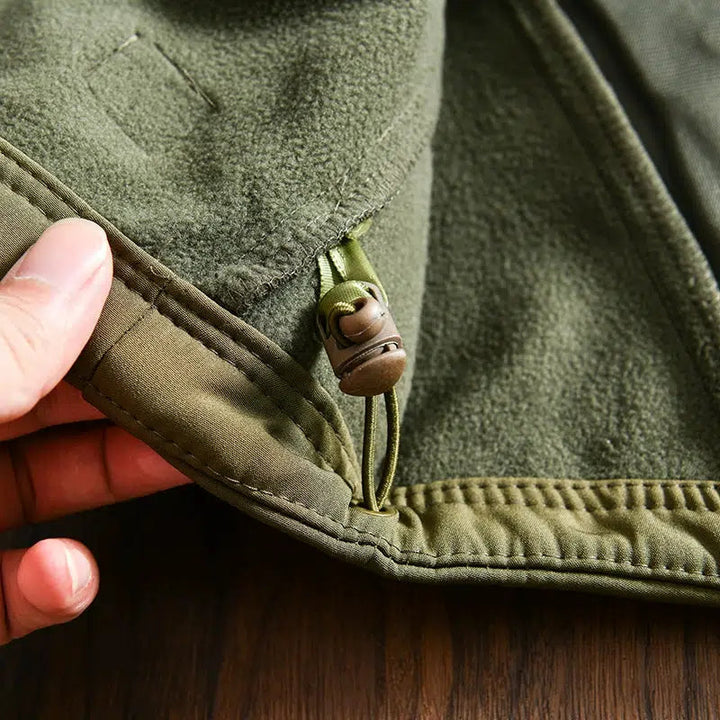 Outdoor Velvet Waterproof Hooded Jacket