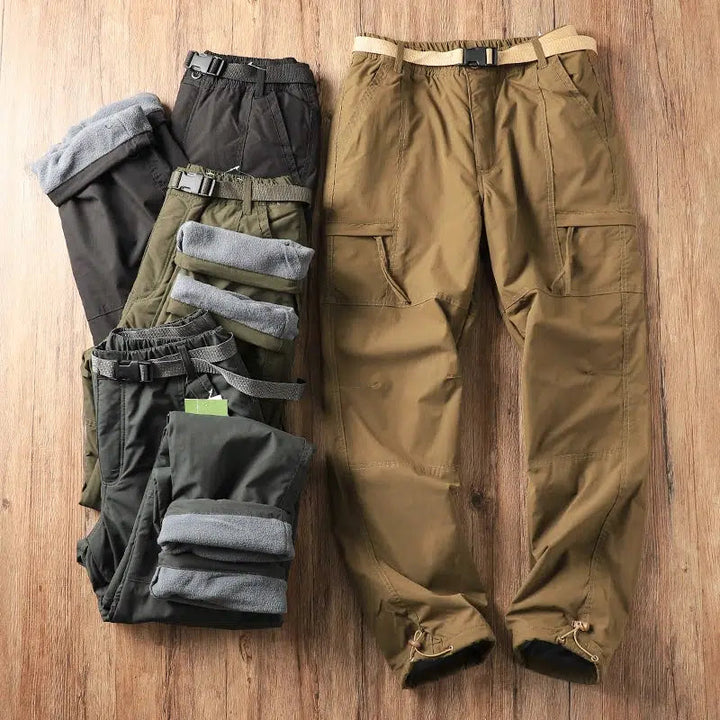 Outdoor Waterproof Thickened Plush Pants